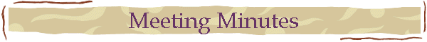 Meeting Minutes